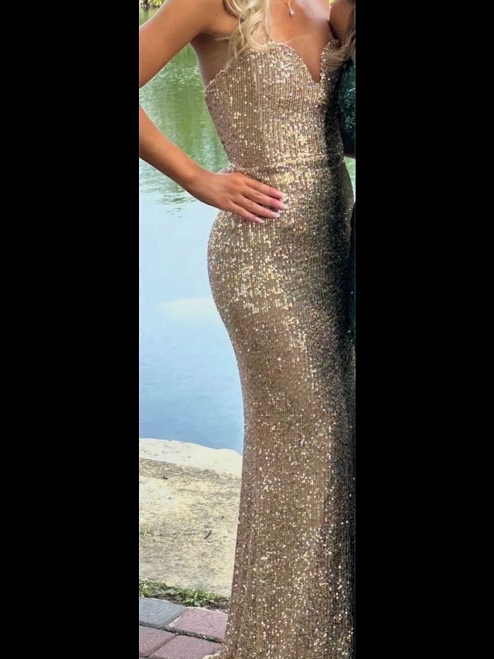Strapless Sequin Nookie dress